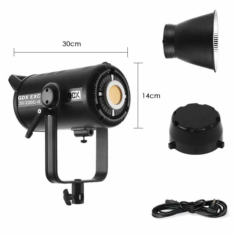GDX EXC-220C-II 230W Bi-Color LED Video Işığı CRI 97+ Profesyonel Stüdyo Sürekli Işık