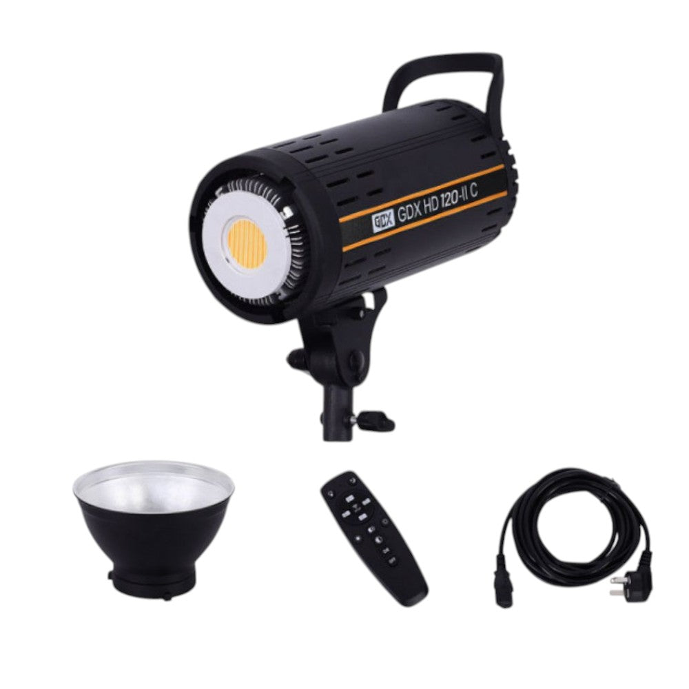 GDX HD-120II C BiColor LED Video Işığı 2’li Set 240W 2x Gridli Softbox 260cm Işık Ayağı