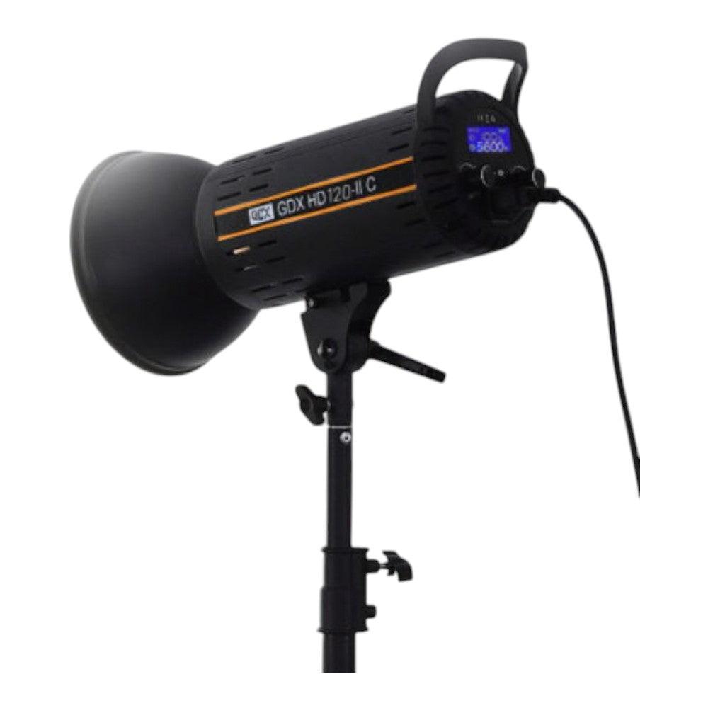GDX HD-120II C BiColor LED Video Işığı 2’li Set 240W 2x Gridli Softbox 260cm Işık Ayağı