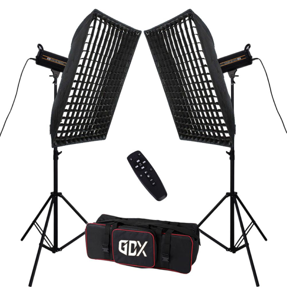 Gdx HD-200II C BiColor 2'li Işık Seti 200W Video Led Işığı
