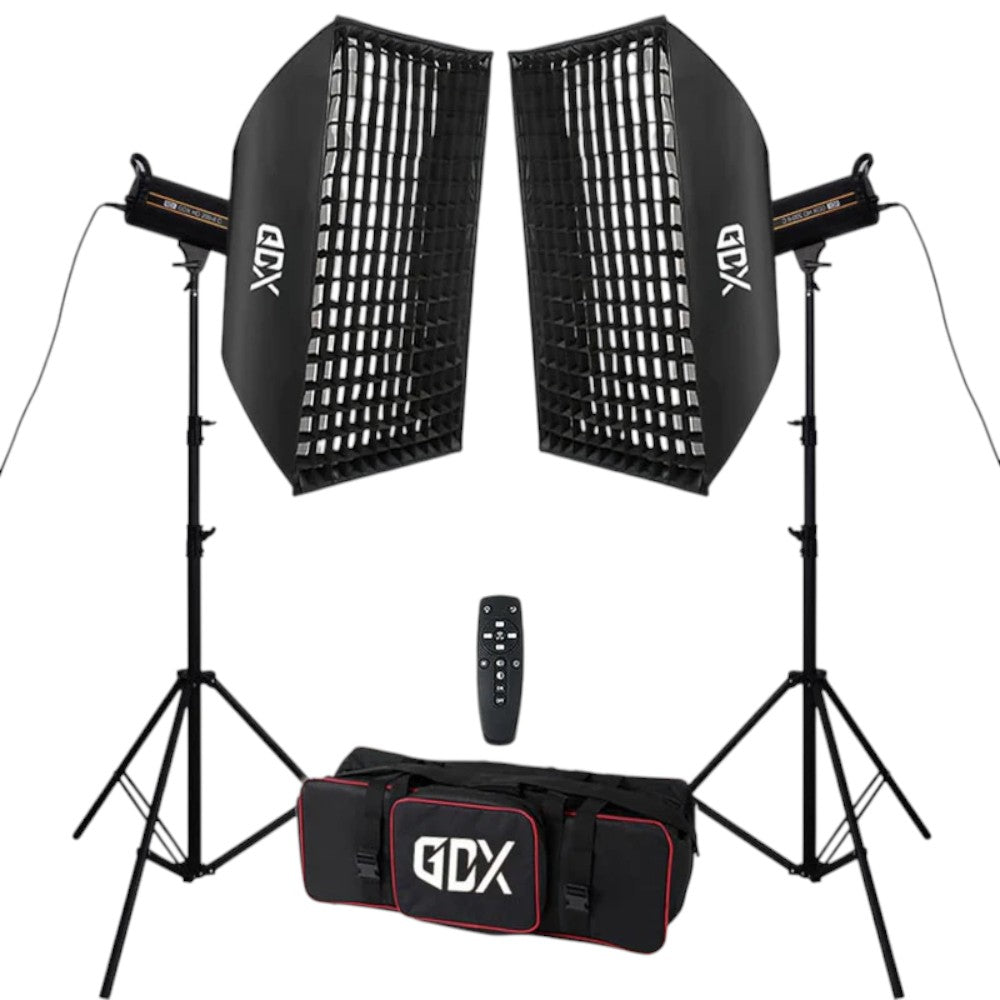 GDX HD-200II C 2'li LED Işık Seti 400W BiColor 3200K-5600K