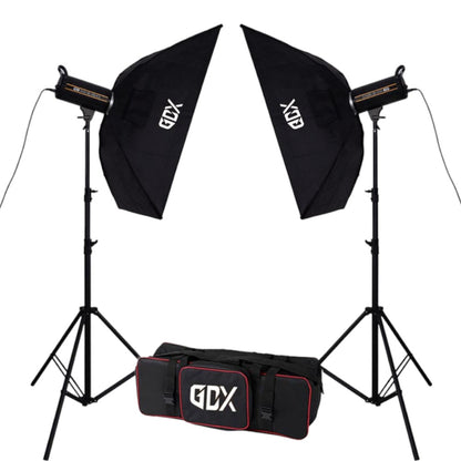 Gdx HD-300II C BiColor 2'li Işık Seti 300W Video Led Işığı