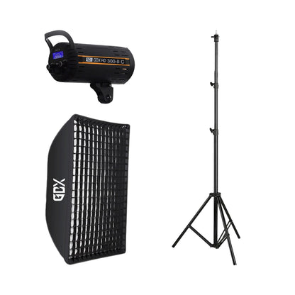 GDX HD-300II C BiColor Tekli Işık Seti 300W Video Led Işığı