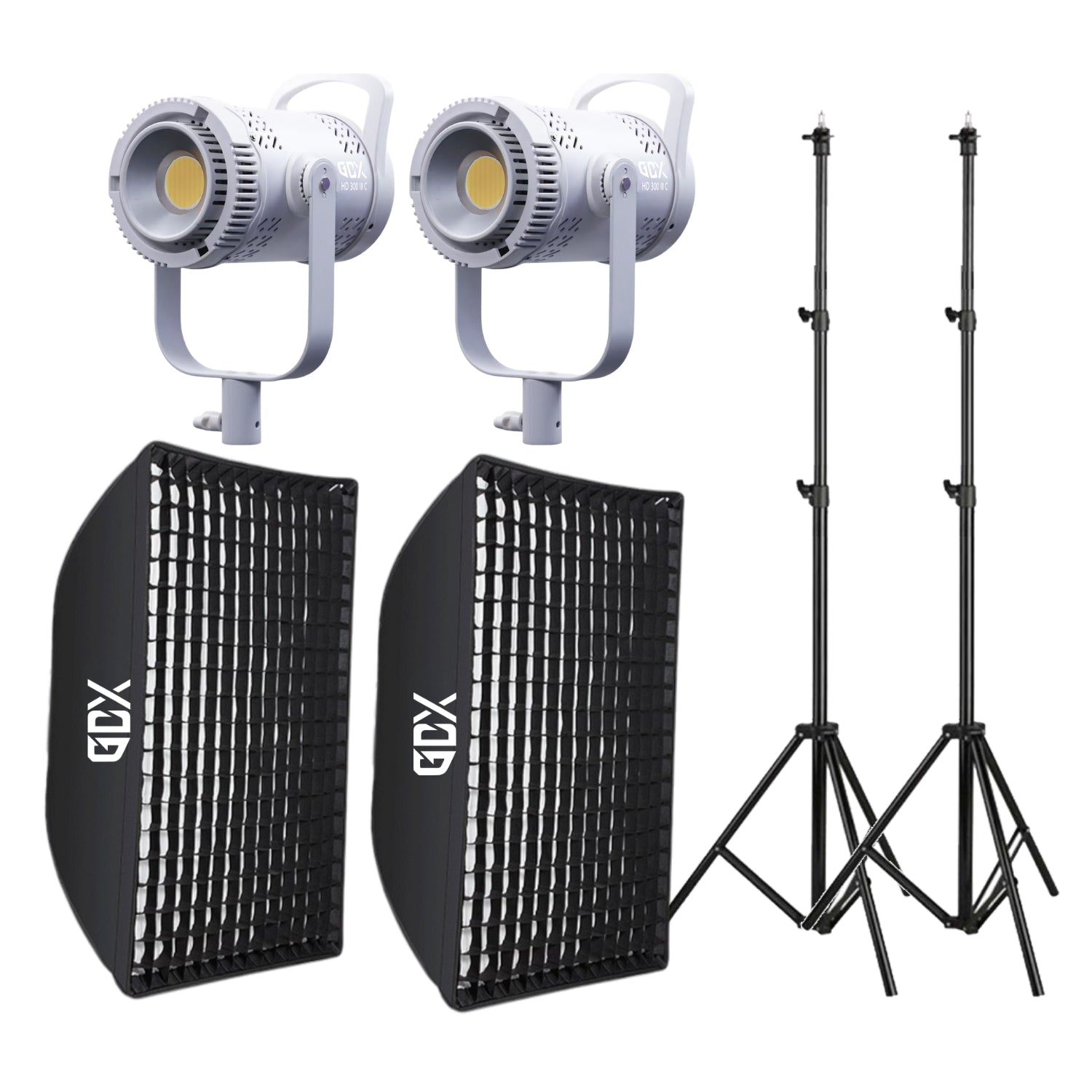 GDX HD-300III C BiColor İkili Işık Seti 300W Video Led Işığı