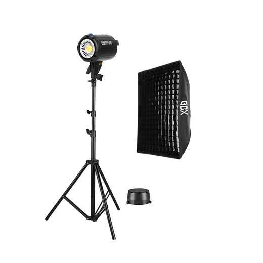 GDX HD-60W BiColor LED Video Işığı 60x90cm Izgaralı Softbox 260cm Yaylı Işık Ayağı Full Set