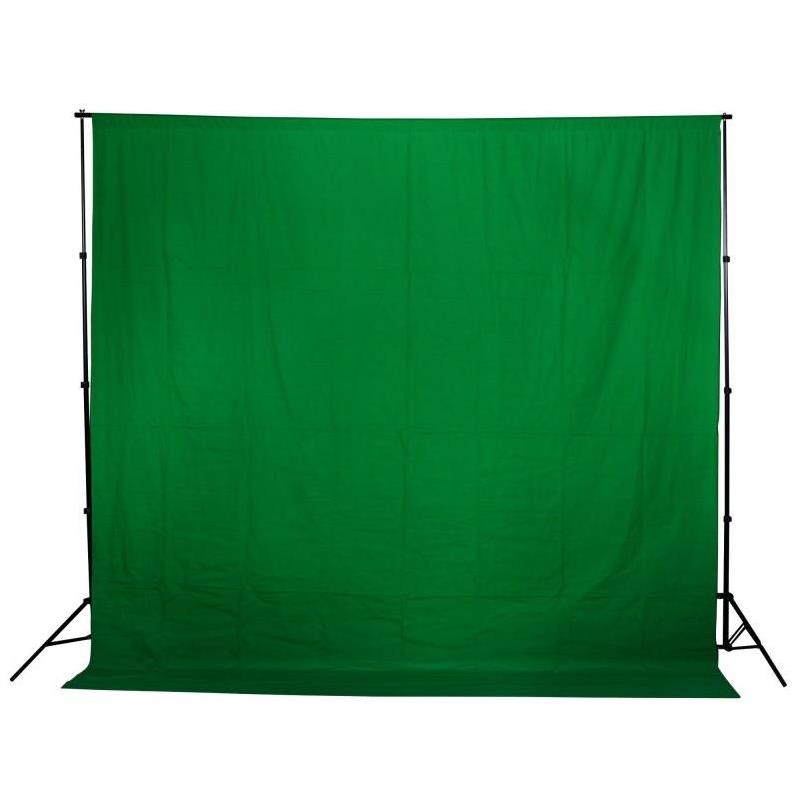 GDX 3x6 Metre Yeşil Yıkanabilir Kumaş Fon Perde Green Screen Chroma Key YouTube ve Canlı Yayın Fonu
