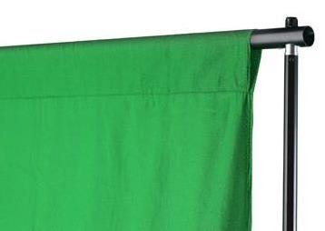 GDX 3x6 Metre Yeşil Yıkanabilir Kumaş Fon Perde Green Screen Chroma Key YouTube ve Canlı Yayın Fonu