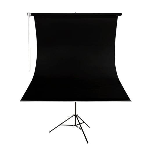 GDX Siyah Fon Perde Seti 135x185 cm 260 cm Işık Ayaklı T-Profil Vesikalık ve Portre Seti