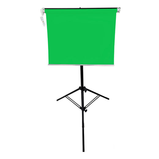 GDX 65x120 cm Seyyar Kumaş Yeşil Fon Perde Mekanizmalı Set 260 cm Ayaklı Chroma Key Arka Plan