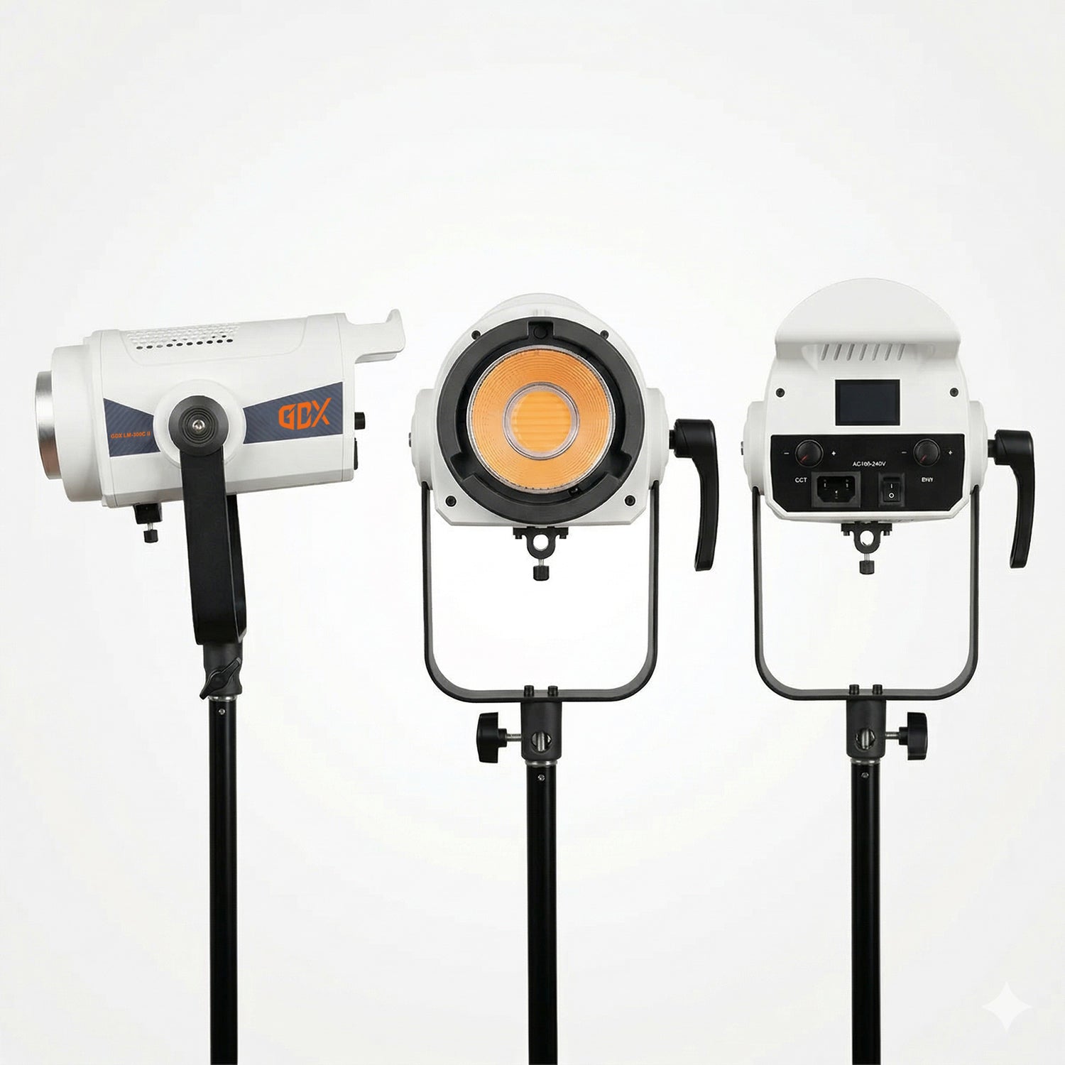 GDX LM-300C II 300W Bi-Color COB LED Fotoğraf ve Video Işığı 2700K-6500K Profesyonel Bowens Mount Sürekli Işık Ünitesi