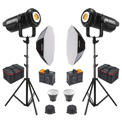 GDX LV-700C-II 2'li Full Set (95 cm Bowens Octagon Softbox + 260 cm Kalın Işık Ayağı)