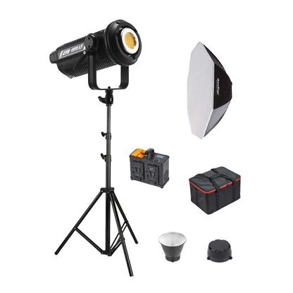 GDX LV-700C-II Komplettset (120 cm Bowens Octagon Softbox + 260 cm dickes Lichtstativ)