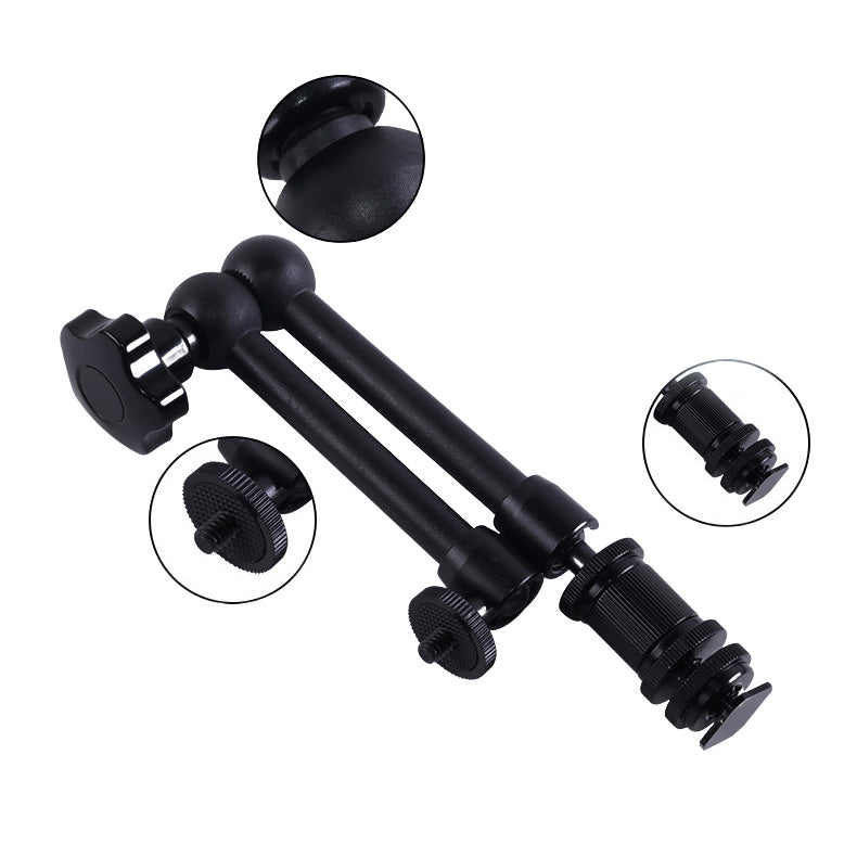 GDX MGC-11 Magic Arm 1/4 Vida Bağlantılı Çok Eklemli Kamera Monitör Tutucu Aparat