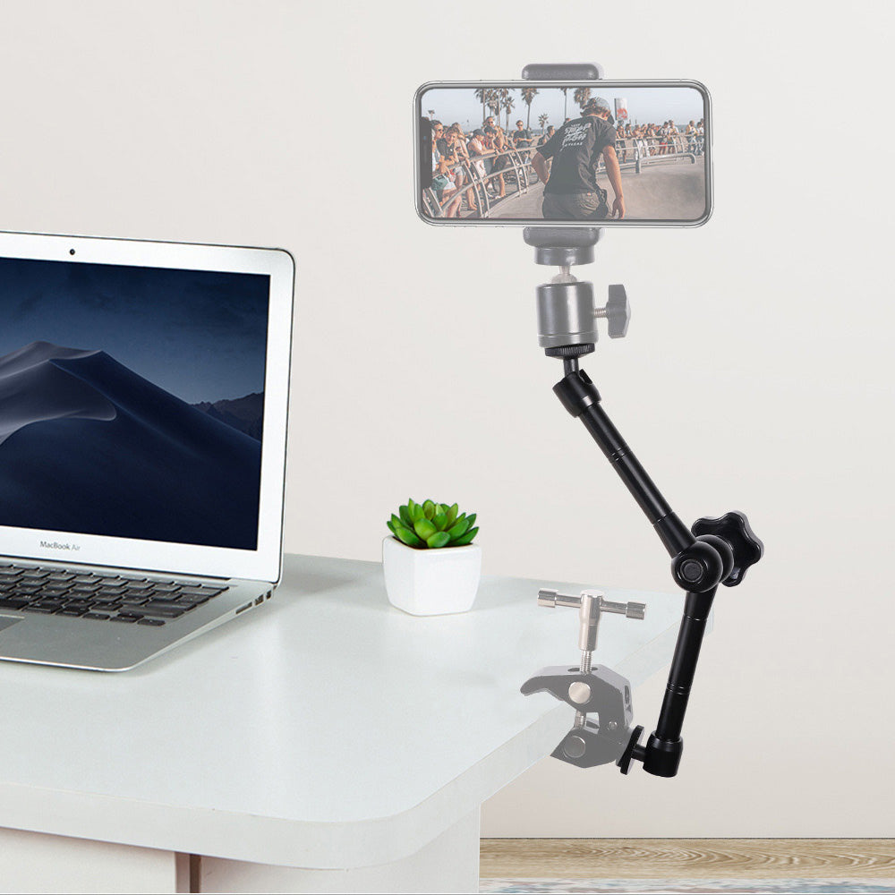 GDX MGC-01 Magic Arm 1/4 Vida Bağlantılı Çok Eklemli Kamera Monitör Tutucu Aparat