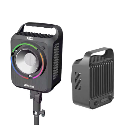 GDX ML-200R II 400W RGBWY LED İkili Sürekli Işık Seti 2700K-6500K Softbox ve Kalın Işık Ayağı Full Paket
