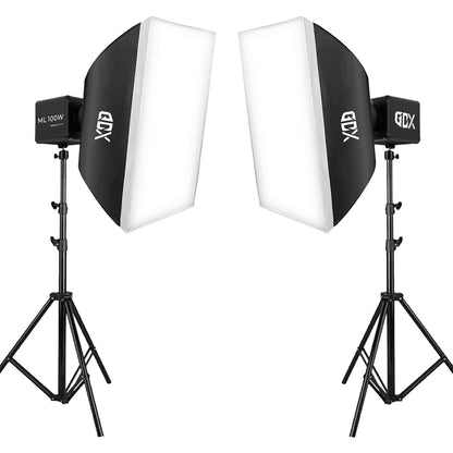 Gdx ML100 Bicolor 60x90 SoftBox Video ve Ürün Çekim İkili Işık Seti