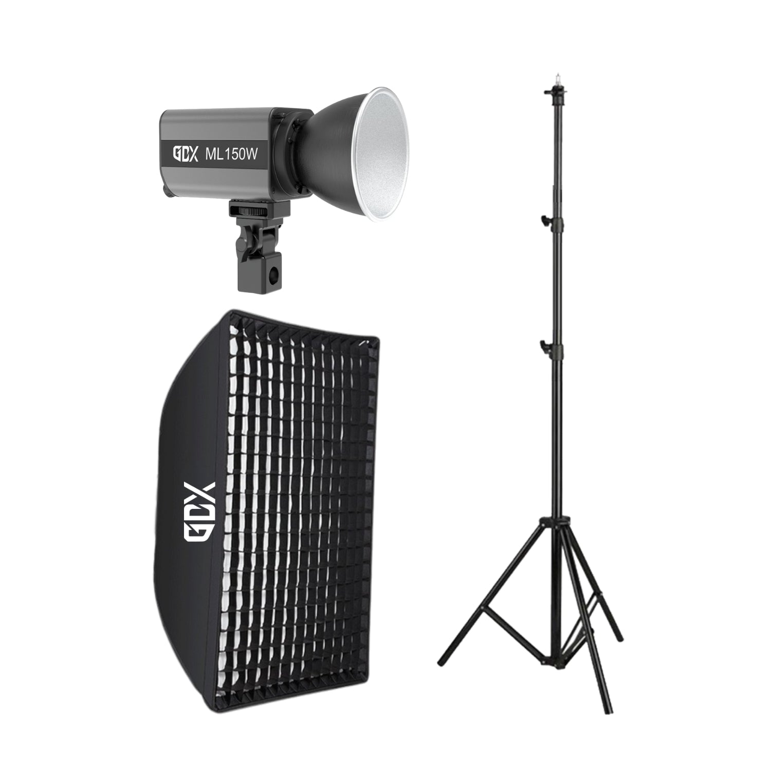 GDX ML150W BiColor LED Tekli Video Işığı Seti Çantalı Bowens Mount Profesyonel Sürekli Işık