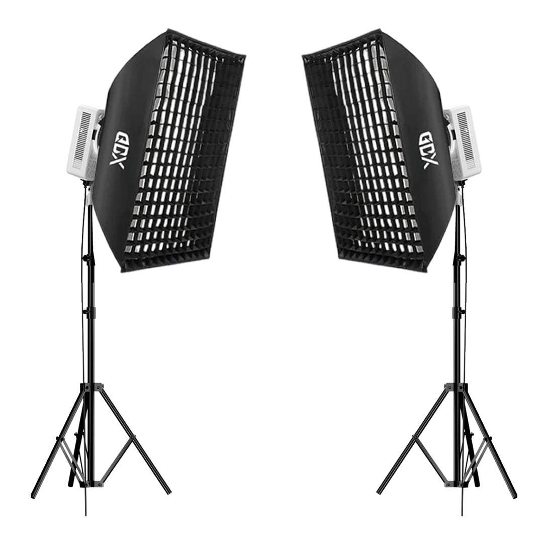 GDX ML230W 230W BiColor İkili Set Bowens Mount 60x90 Softbox 260cm Ayaklı Fotoğraf Işığı