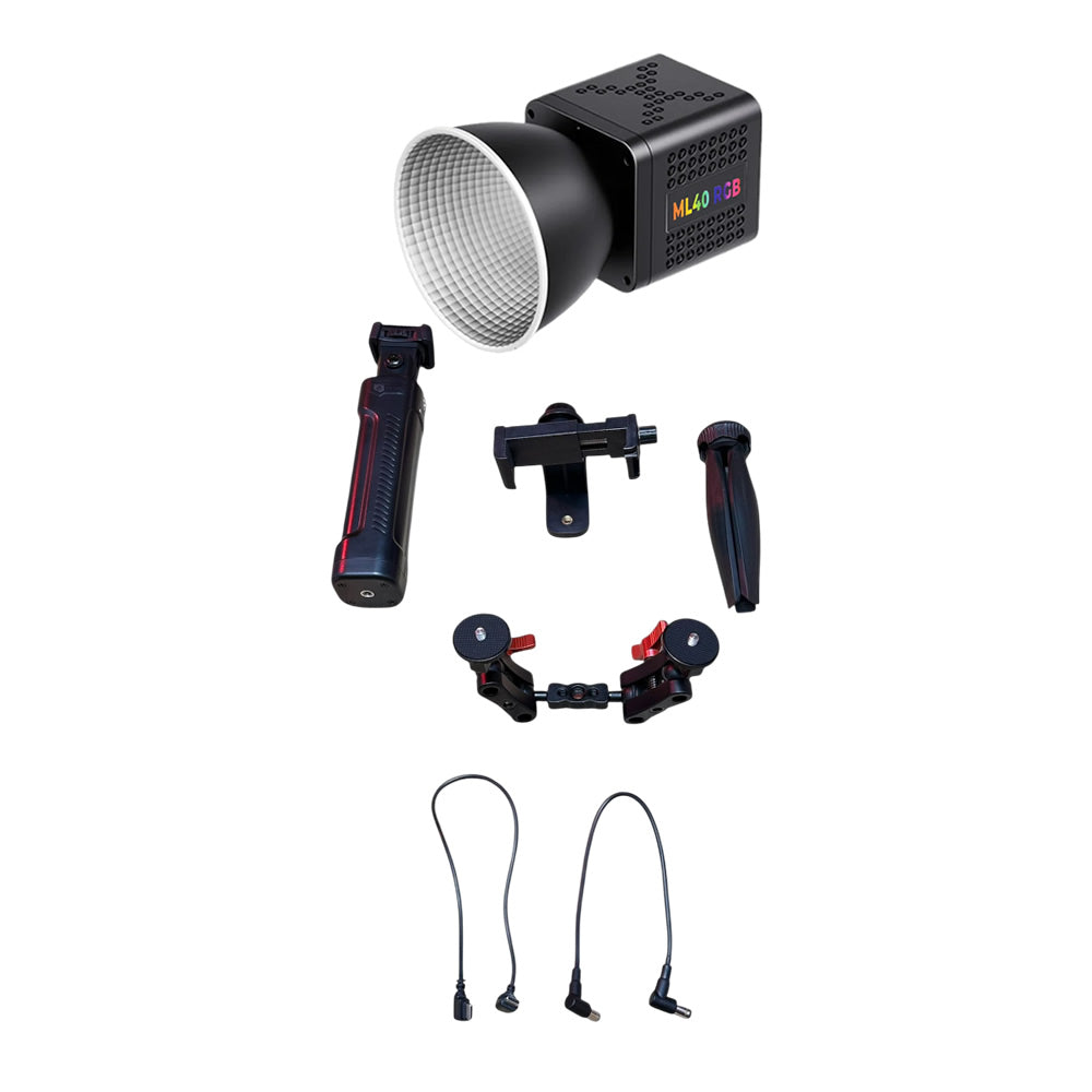GDX ML40 RGB Telefon Vlog Seti + El Tipi Powerbank Tripod Batarya