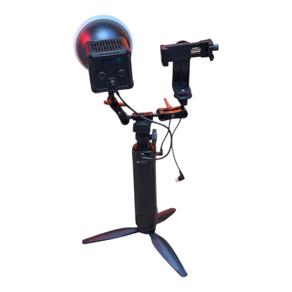 GDX ML40 RGB Telefon Vlog Seti + El Tipi Powerbank Tripod Batarya