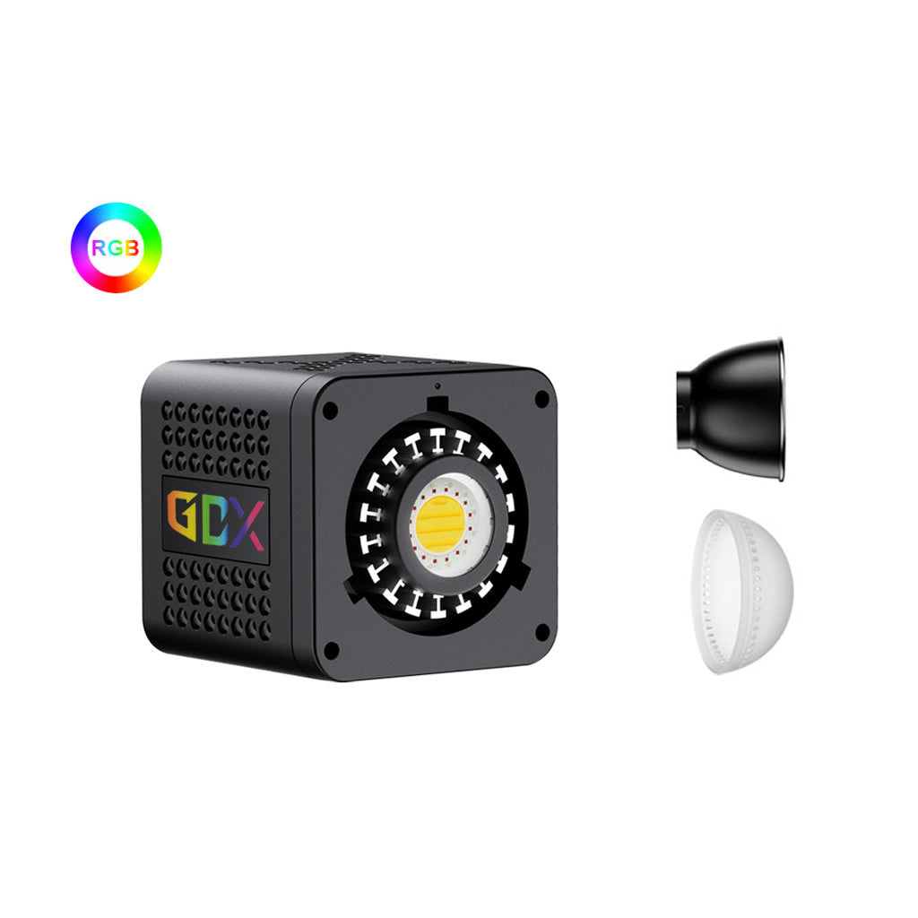 GDX ML40RGB 40W RGB COB Led Video Işığı Bataryalı 20 Efektli YouTube Vlog Işık Seti