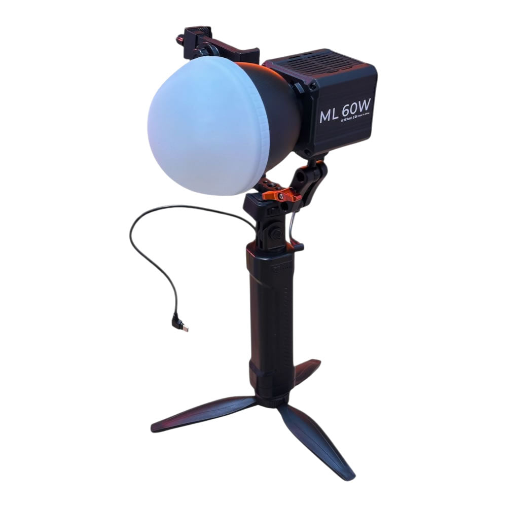 Gdx ML60W Bicolor Video Led Sürekli Işık + El Tipi Powerbank Tripod Batarya
