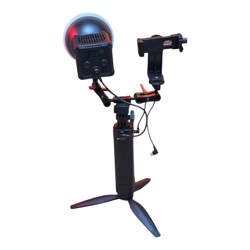 Gdx ML60W Bicolor Video Led Sürekli Işık + El Tipi Powerbank Tripod Batarya