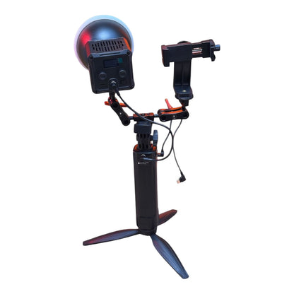 Gdx ML60W Bicolor Video Led Sürekli Işık + El Tipi Powerbank Tripod Batarya