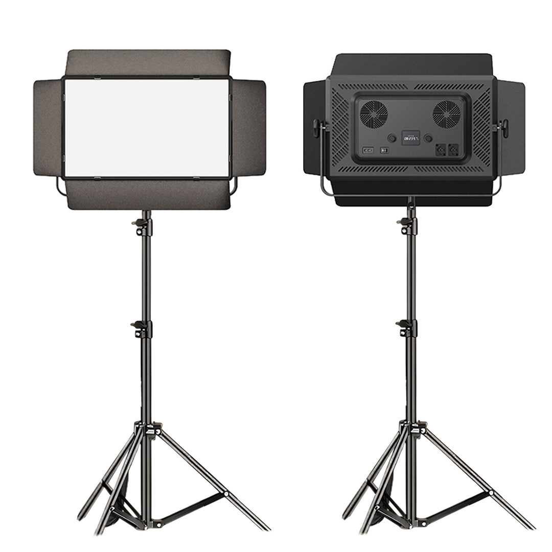 GDX P-750C II 500W Bicolor İkili LED Video Işığı Seti 2700K-6500K Ayak ve Taşıma Çantalı Tam Set