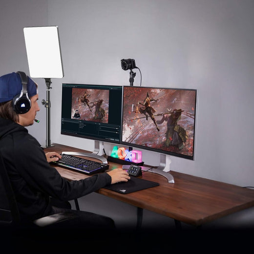 GDX P300TS 80W BiColor LED Panel Masa Tipi Tripodlu YouTube Twitch Canlı Yayın Işık Seti