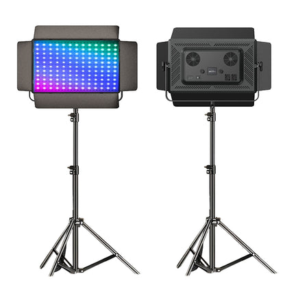 GDX P-750R II 300W RGB İkili Panel LED Fotoğraf ve Video Işık Seti 2700K-6500K 260cm Ayaklı Full Set