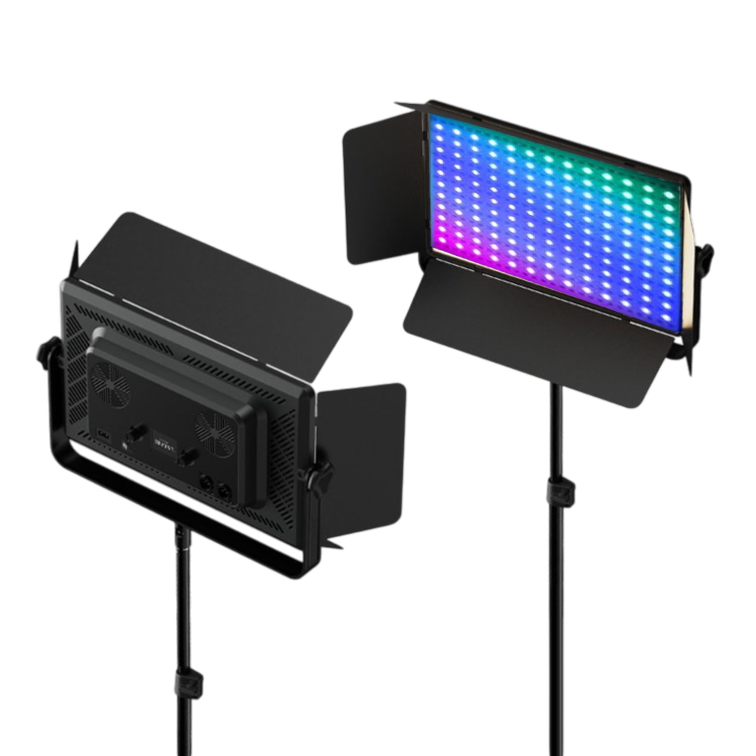 GDX P-750R II 300W RGB İkili Panel LED Fotoğraf ve Video Işık Seti 2700K-6500K 260cm Ayaklı Full Set
