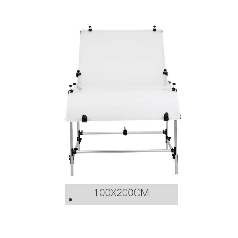 GDX 100x200 cm Ürün Çekim Masası Çift Taraflı Mat Parlak PVC Panelli Still Life Masa
