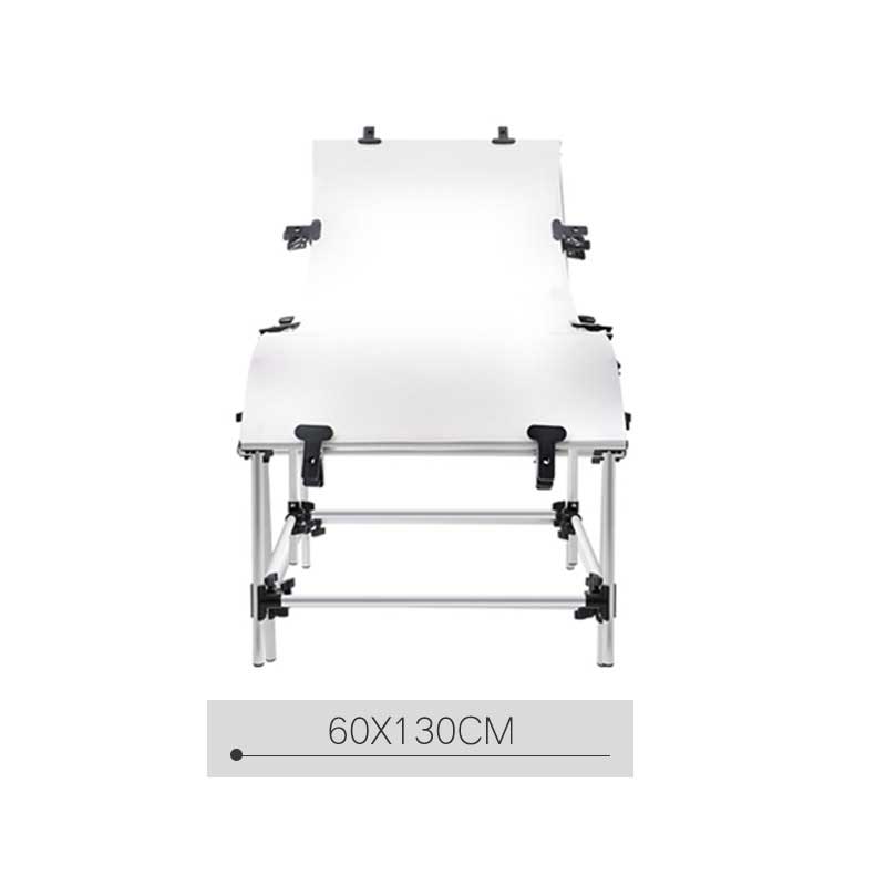 GDX 60x130 cm Profesyonel Ürün Çekim Masası Ayarlanabilir Eğimli Katlanır Çekim Seti