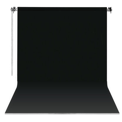 GDX Mekanizmalı Sabit Siyah Fon Seti 2.70x5.80m Metal Borulu Duvar Tavan Tipi Fon Seti