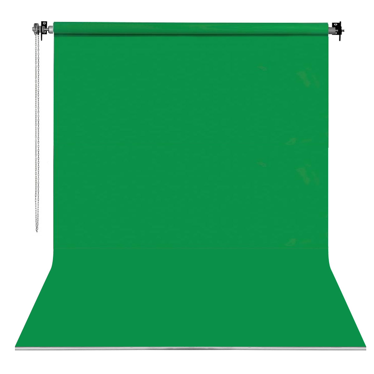 GDX Sabit 2.70x5.80m Yeşil Kumaş Fon Sistemi Makaralı Zincirli Video Chroma Key Arka Plan Seti