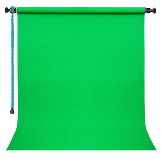 GDX Sabit Yeşil Kağıt Fon Seti 2.70x11m Makaralı Duvar Tavan Tipi Green Screen Stüdyo Seti