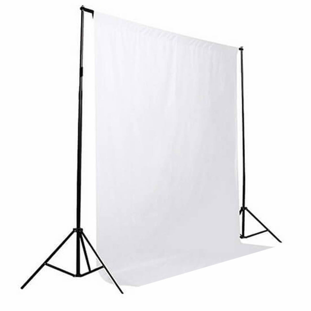 GDX Seyyar 3x3m Beyaz Fon Perde Sistemi Standlı E-Ticaret Ürün Çekim Portre Fotoğraf Stüdyo Seti