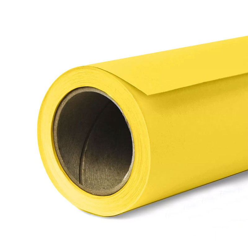 GDX Seyyar 2.70x11m Canary Sarı Kağıt Fon Sistemi Ayaklı Makaralı Reklam Çekim Arka Plan Seti