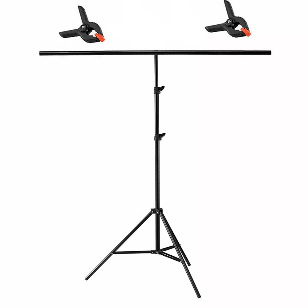 GDX Seyyar 120x200cm Gri PVC Fon Perde Seti T-Profil Standlı Mat Gri Ürün Çekim Fon Seti
