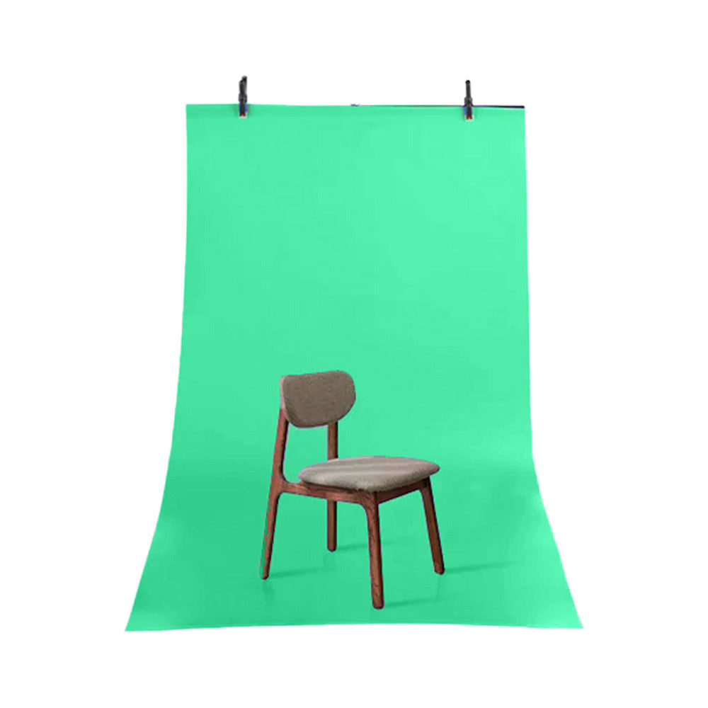 GDX Seyyar 120x200cm Mat Yeşil PVC Fon Sistemi Silinebilir Kırışmaz Green Screen Yayıncı Seti