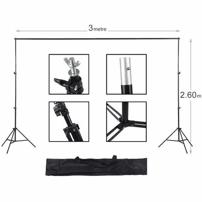 Gdx Portable Black Background Curtain (Foldable Fabric) 3x3 Meters