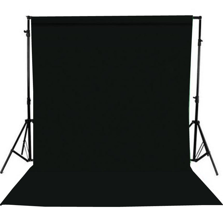 GDX Seyyar 3x6 Metre Seyyar Siyah Fon Sistemi Standlı Tam Boy Portre ve Moda Çekim Fon Seti