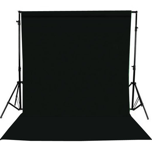 GDX Seyyar 3x6 Metre Seyyar Siyah Fon Sistemi Standlı Tam Boy Portre ve Moda Çekim Fon Seti