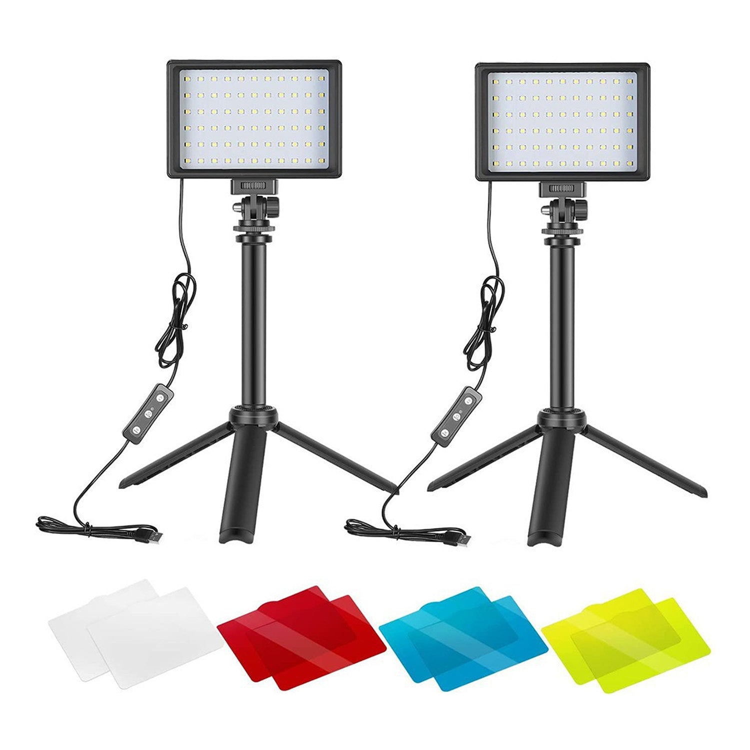 GDX SFT-120C 2'li Bicolor LED Panel Işık Seti Masaüstü Standlı GDX SFT-120C 2'li Bicolor LED Panel Işık Seti Masaüstü Standlı