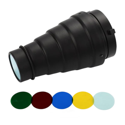 Gdx SN-01 120 mm Durchmesser Honeycomb Snoot Studioblitz-Zubehör mit Bowens-Adapter