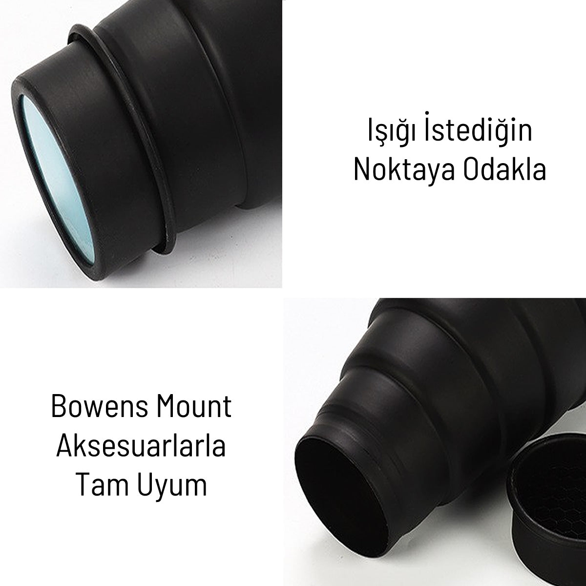 Gdx SN-01 120mm Diameter Honeycomb Snoot Studio Flash Accessory with Bowens Adapter