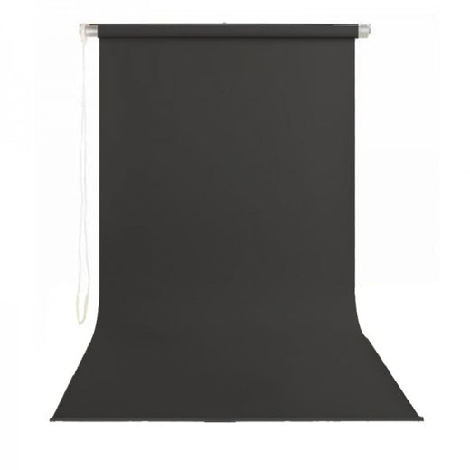 GDX Sonsuz Siyah Fon Sistemi 190x400cm Mat Kumaş Perde Mekanizmalı Profesyonel Stüdyo Seti