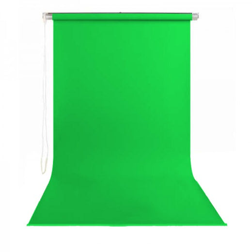 GDX Mekanizmalı Sonsuz Yeşil Fon Perde Sistemi 190x400cm Boru Zincir Makara Seti (Green Screen)