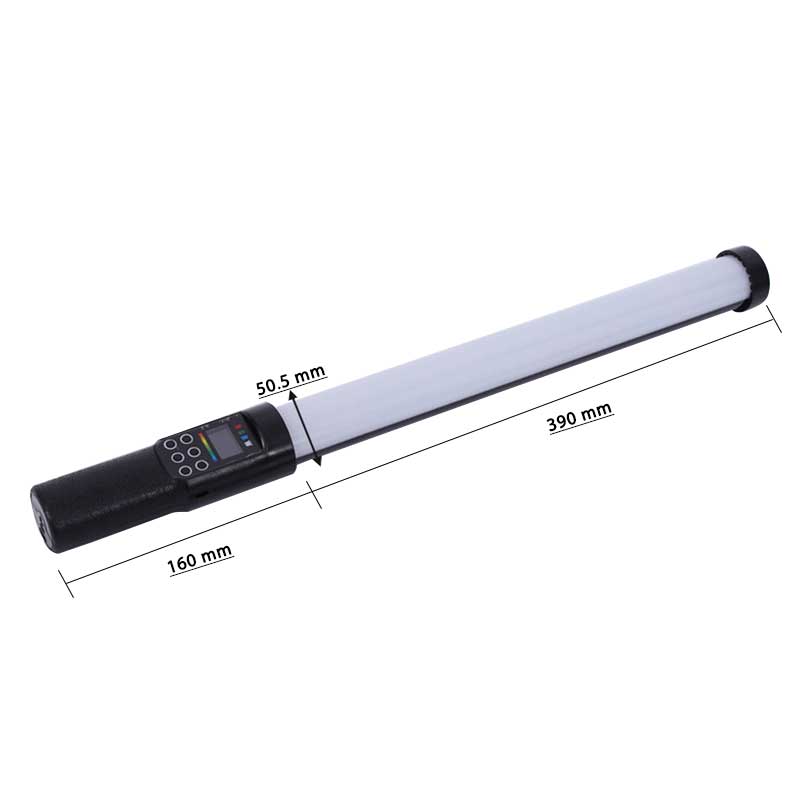 GDX ST-50 RGB 50 cm LED Çubuk Işık 13W Alüminyum Gövde 18 Efektli Video Dolgu Işığı